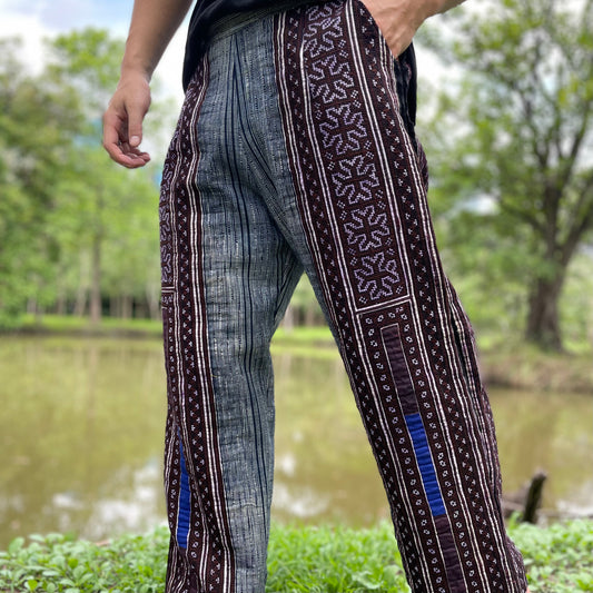 Unisex Hand-Embroidered cotton Pants