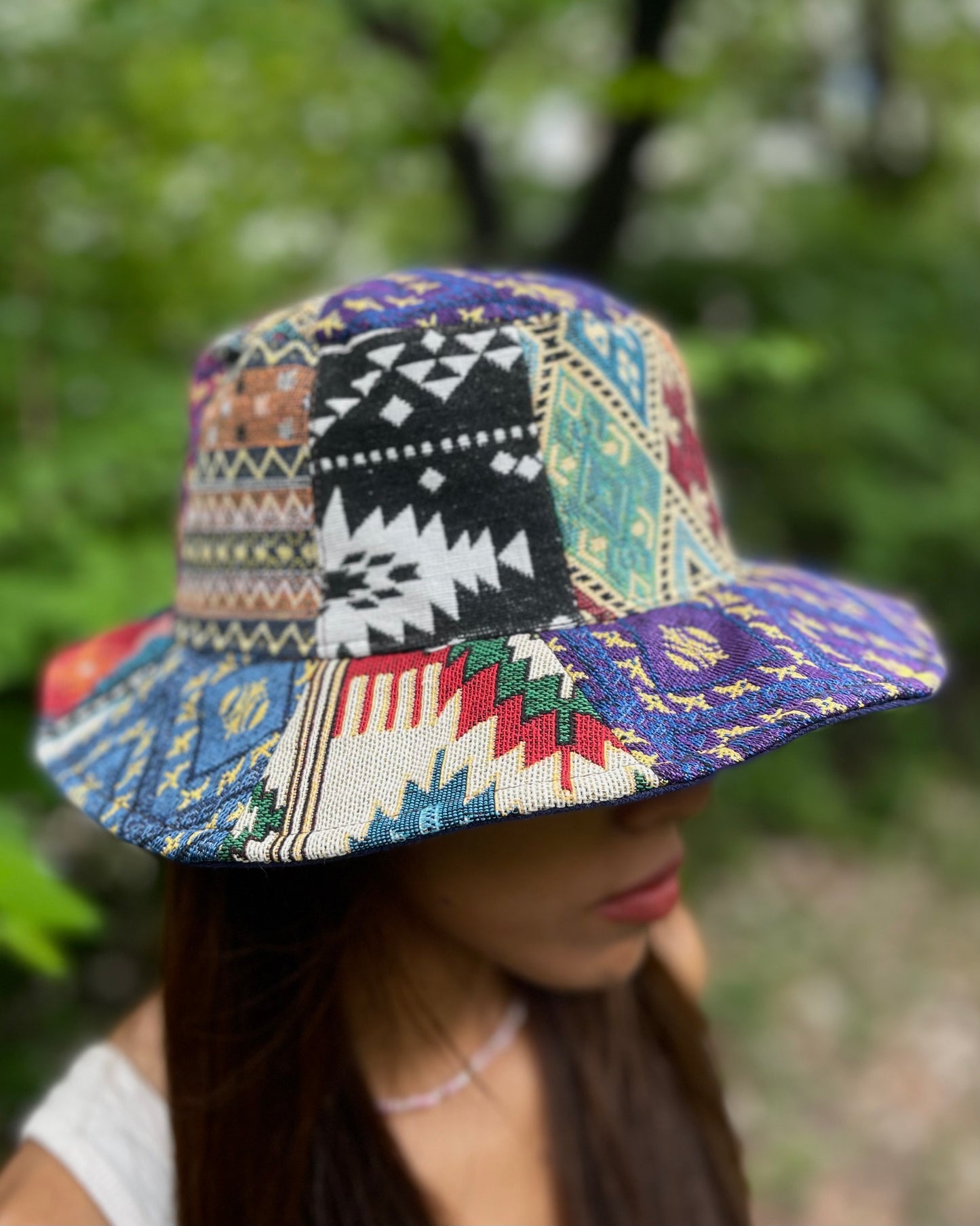 Beautiful Handstitched Bucket Hat