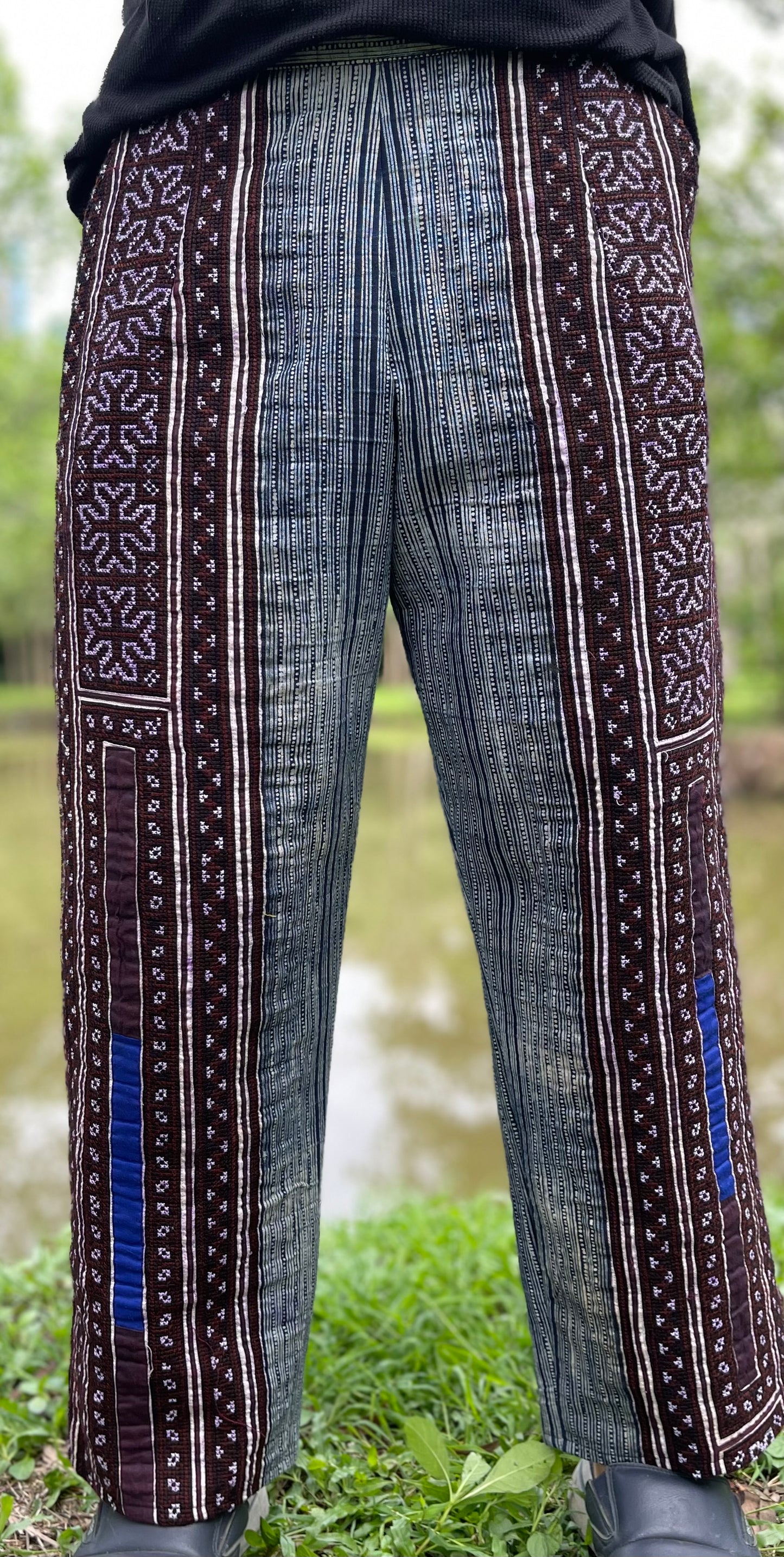 Unisex Hand-Embroidered cotton Pants