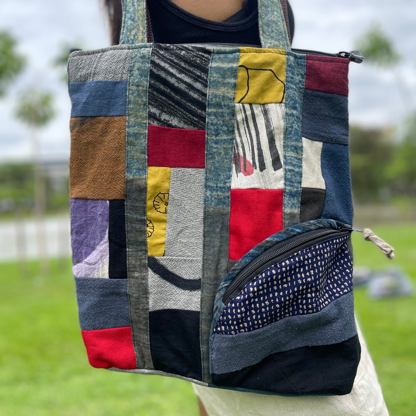 Sac fourre-tout patchwork mignon