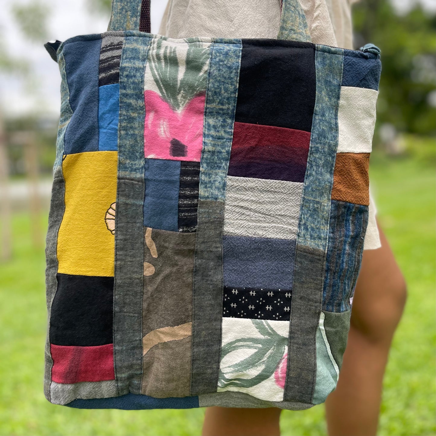 Sac fourre-tout patchwork mignon