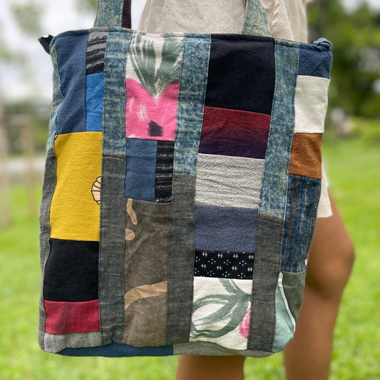 Cute Patchwork Tote Bag