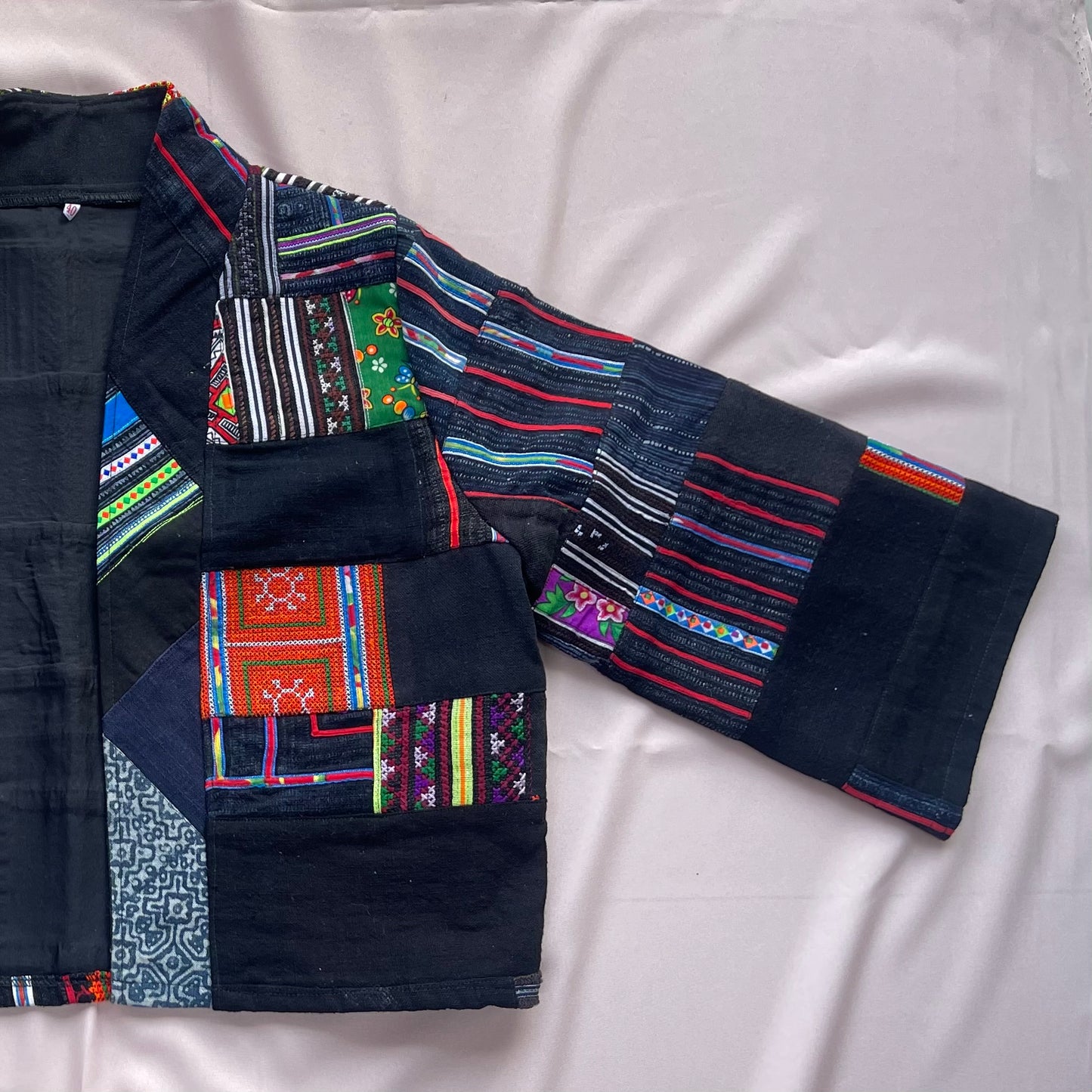 Veste patchwork fabriquée à la main