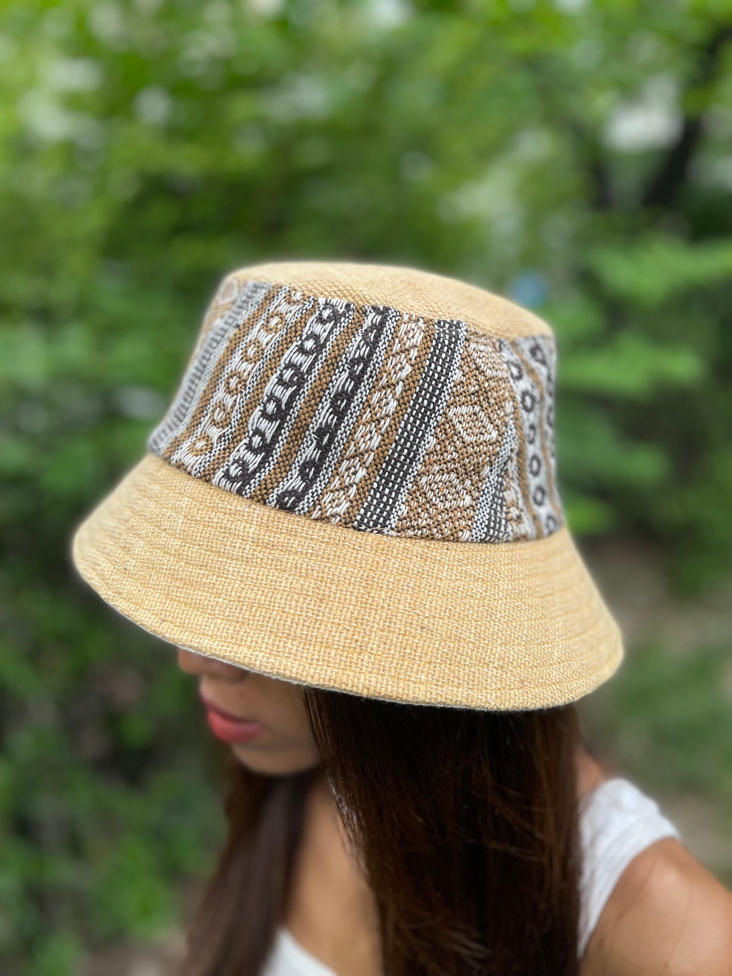 Beautiful handstitched Bucket Hat